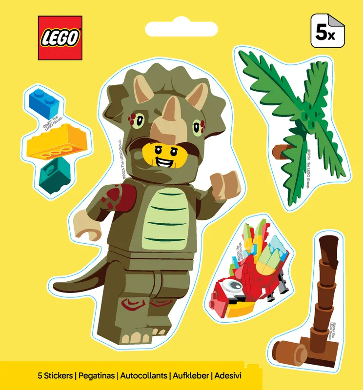 Triceratops Costume Fan Stickers