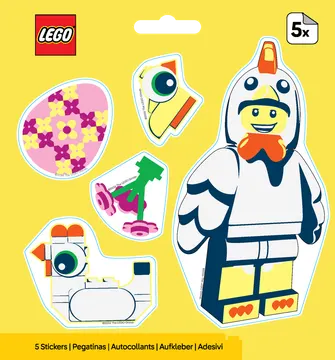 Easter Chicken Suit Guy Stickers