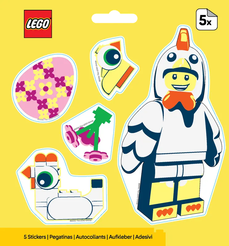 Easter Chicken Suit Guy Stickers