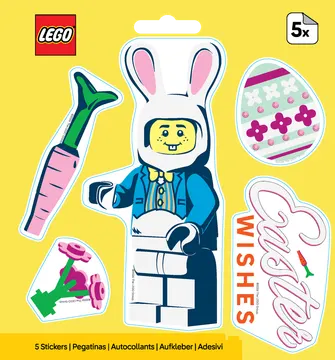 Easter Bunny Suit Guy Stickers
