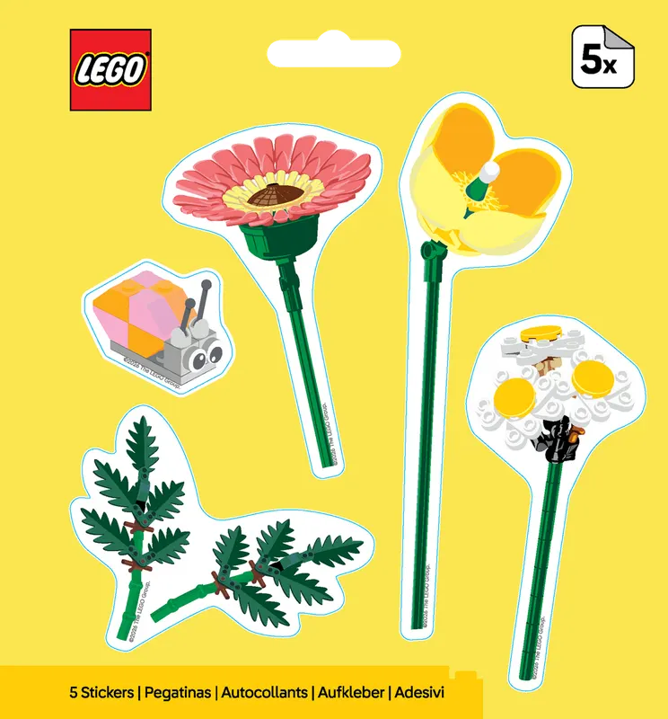 Botanicals Snail Bouquet Stickers