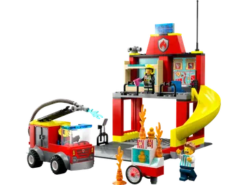 Fire Station and Fire Truck