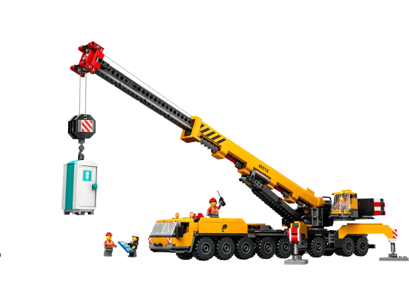 Yellow Mobile Construction Crane