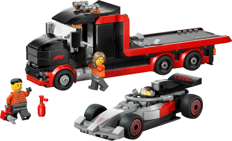 F1 Display Truck with Audi F1 Race Car