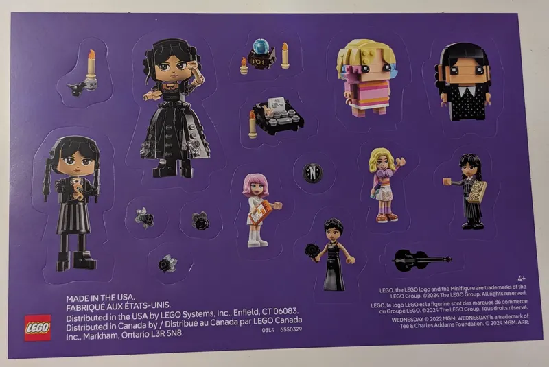 Wednesday Sticker Sheet