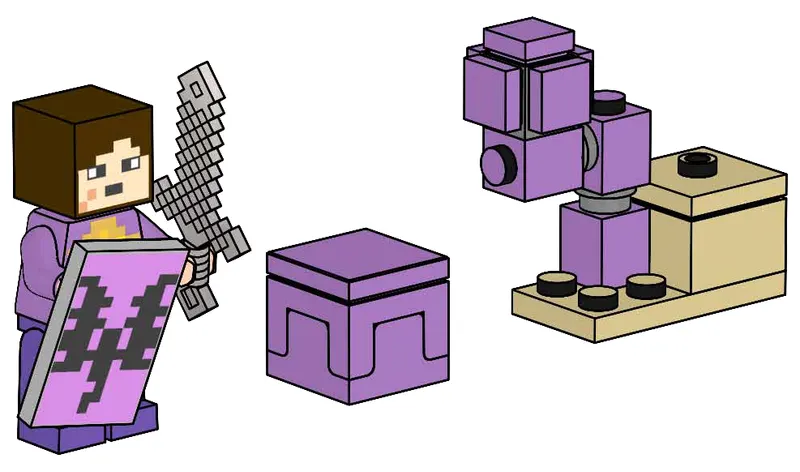 End Warrior and Shulker