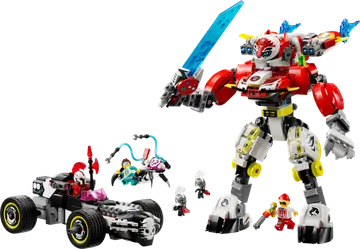 Cooper's Tiger Mech & Zero's Hot Rod Car
