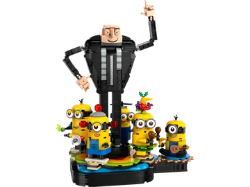 Brick-Built Gru and Minions