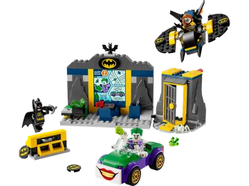 The Batcave with Batman, Batgirl and The Joker