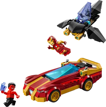 Iron Man Car & Black Panther vs. Red Hulk