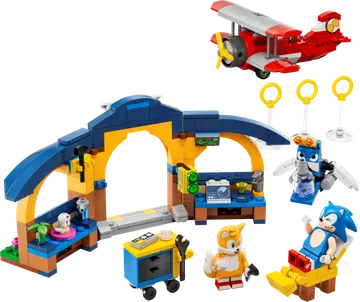 Tails' Workshop and Tornado Plane