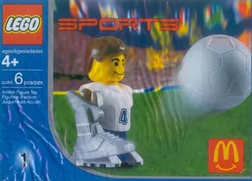 McDonald's Sports Set Number 1 - White Soccer Player #4