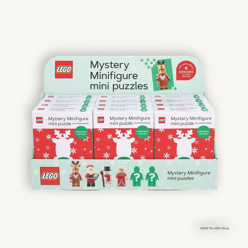 Mystery Minifigure Mini Puzzle (Christmas Edition) - 12 Pack