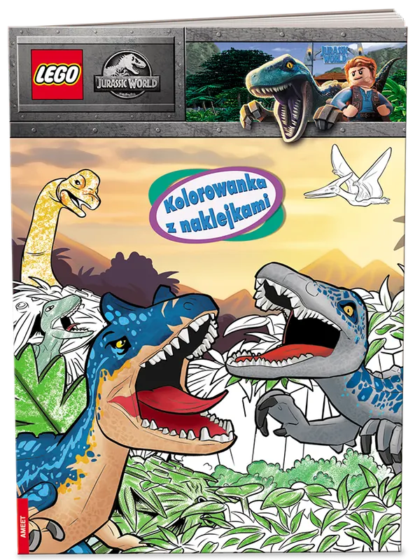 Jurassic World: Kolorowanka z Naklejkami
