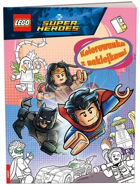 DC Comics Super Heroes: Kolorowanka z Naklejkami