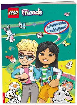 Friends: Kolorowanka z Naklejkami