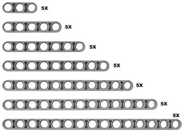 Studless Technic Beams