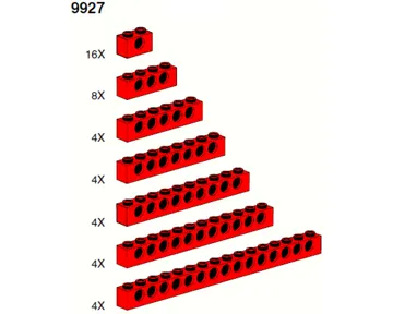 Beams (red)