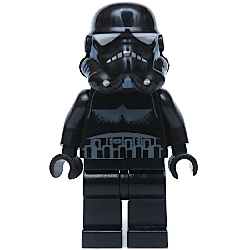 Imperial Shadow Trooper, Short Line on Back, Black, Plain Legs