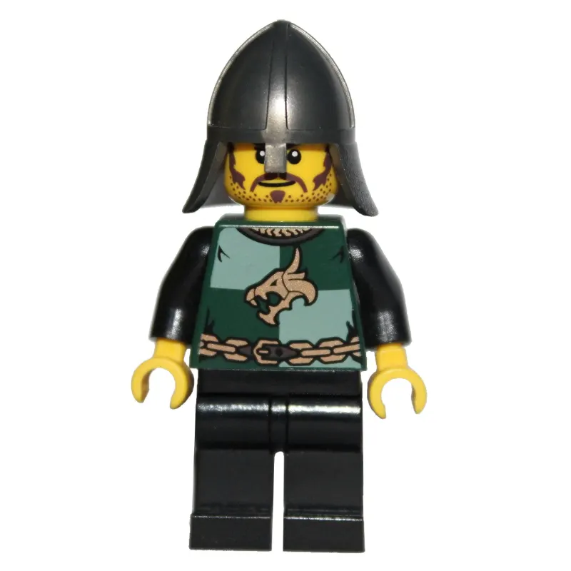 Dragon Knight, Dark Green, Pearl Titanium Helmet, Stubble