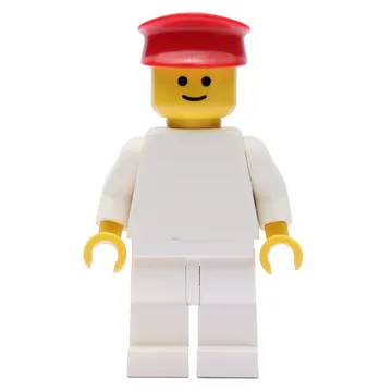 Man - White Torso, White Legs, Red Hat