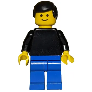 Man - Black Torso, Blue Pants, Black hair