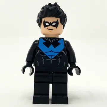 Nightwing with Black Eyemask and Blue Chest Logo