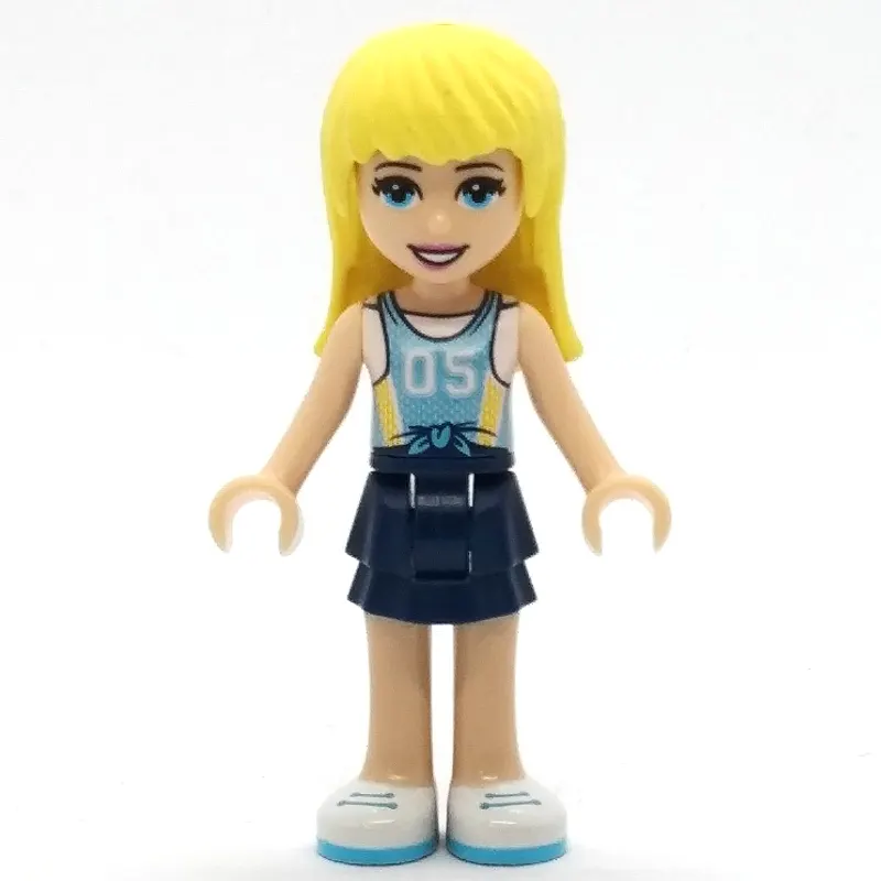 Stephanie - Medium Blue Jersey, Dark Blue Skirt