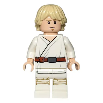 Luke Skywalker, White Robe, White Legs, No Cheek Lines