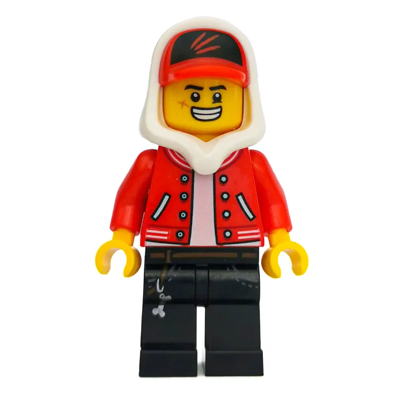Jack Davids, Red Jacket with White Hood and Red Cap