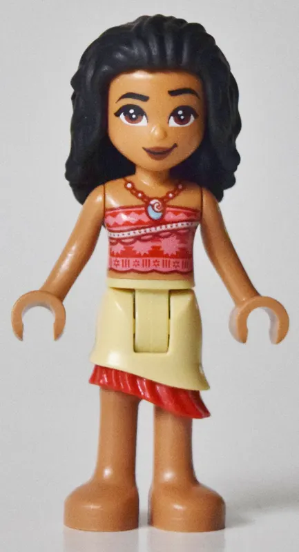 Moana - Red/Pink Shirt, Tan Skirt