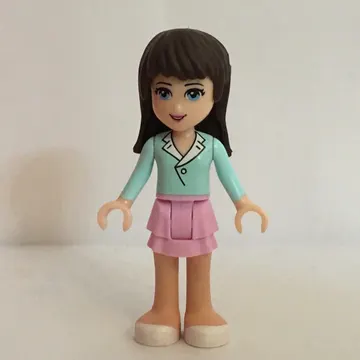 Sophie - Light Aqua Shirt, Bright Pink Skirt