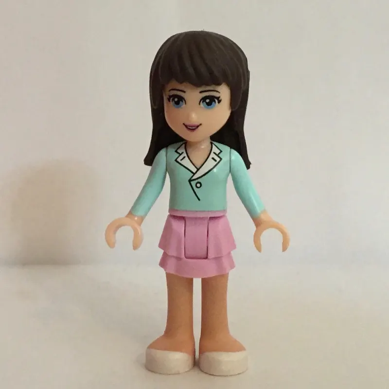 Sophie - Light Aqua Shirt, Bright Pink Skirt