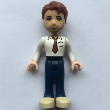 Peter - White Shirt, Blue Trousers