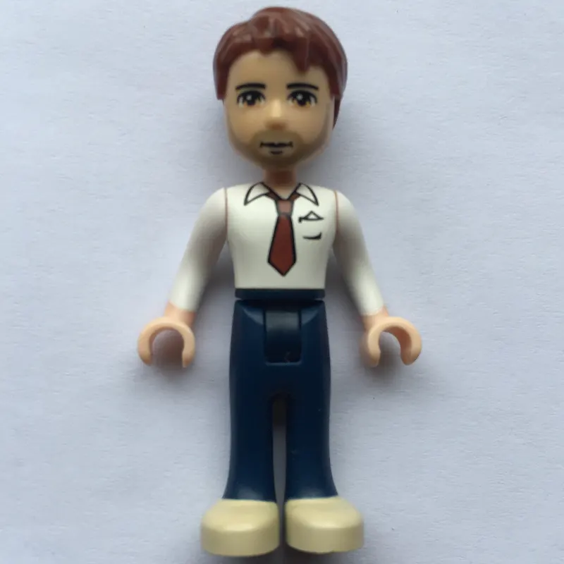 Peter - White Shirt, Blue Trousers