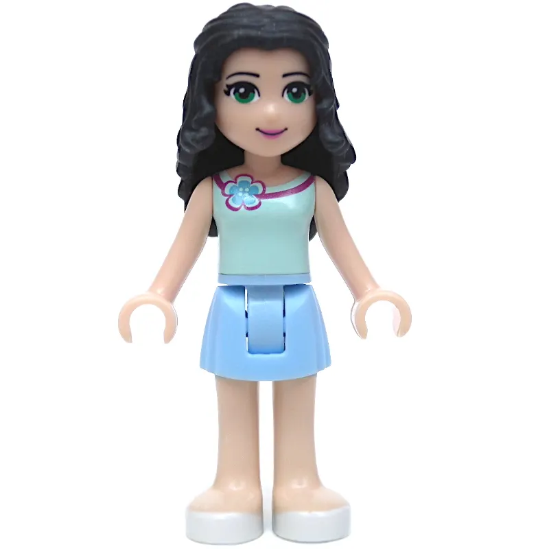 Emma - Light Aqua Top, Bright Light Skirt