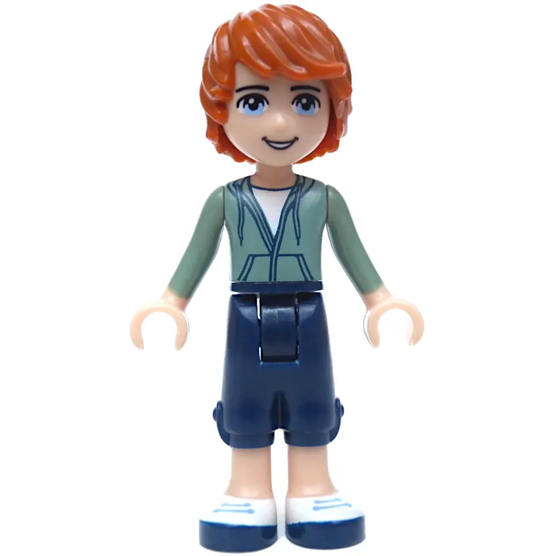 Julian - Sand Green, Dark Blue Trousers