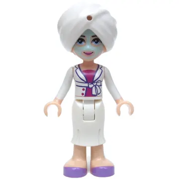 Sophie - Face Mask, White Robe