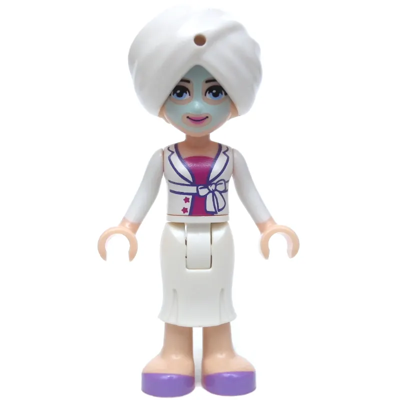 Sophie - Face Mask, White Robe