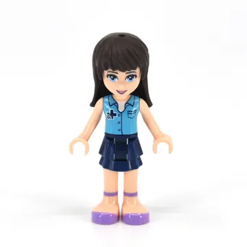 Sophie - Dark Azure Vest, Dark Blue Skirt, Veterinarian