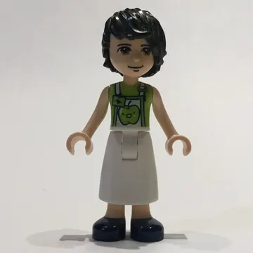 David - Lime Shirt, White Apron