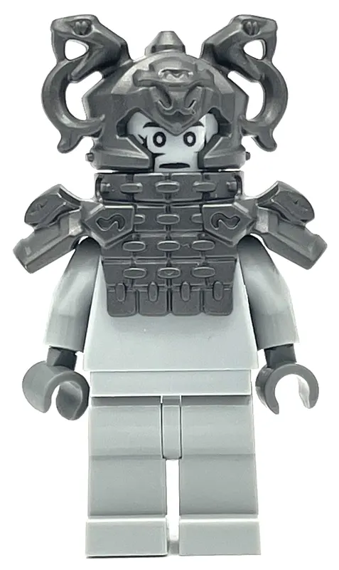 Stone Snake Temple Guardian Statue