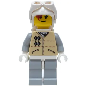 Rebel Trooper in Hoth Uniform, White Hat, Yellow Skin, Backpack, White Goggles