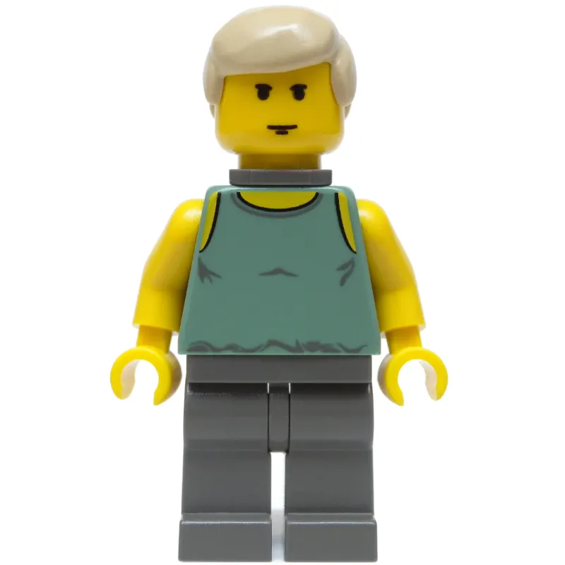 Luke Skywalker, Dagobah Outfit, Yellow Skin, Sand Green Tank Top with Neck Bracket