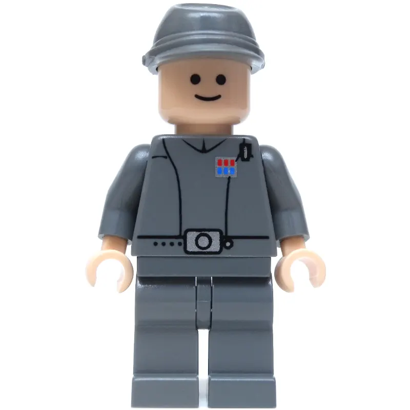 Imperial Officer / Captain / Commandant / Commander, Dark Bluish Gray Uniform, Cavalry Cap, Black Eyes