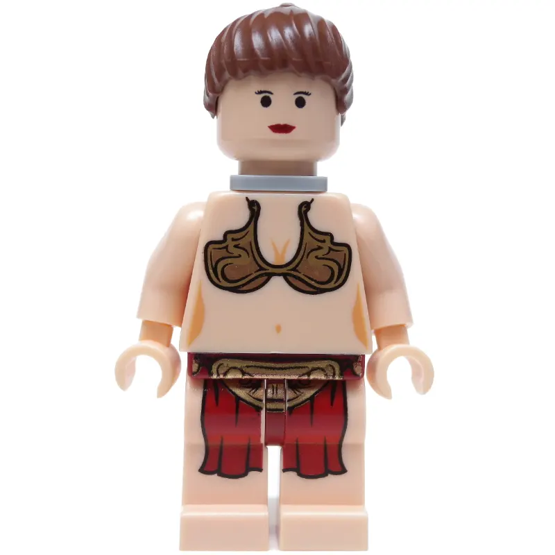 Princess Leia, Slave Outfit, Black Eyes, Neck Bracket