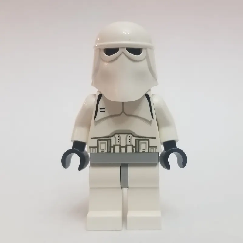 Snowtrooper, Light Bluish Gray Hips, Plain Black Head, Black Hands
