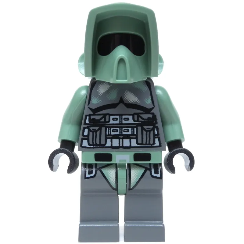 Clone Trooper, 41st Elite Corps Scout Battalion Armor, Dark Bluish Gray (Kashyyyk)