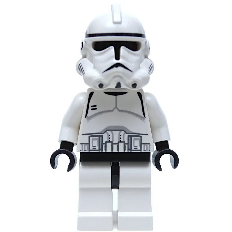 Clone Trooper, Phase II Armor, Plain Black Head, Neck Bracket
