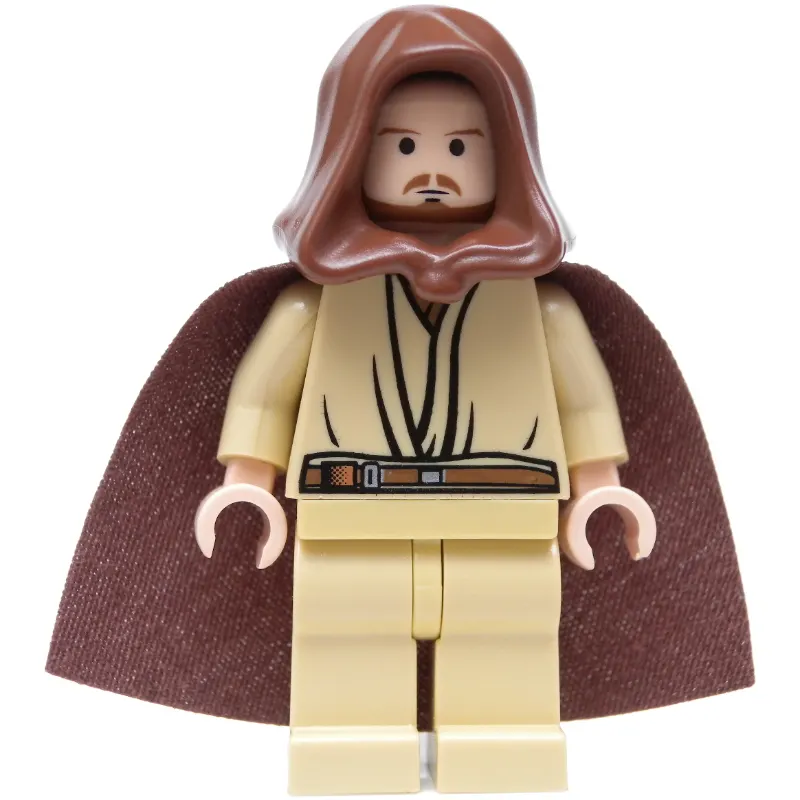 Qui-Gon Jinn, Tan Legs, Brown Beard